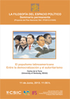 Seminario permanente 'La filosofía del espacio político': "El populismo latinoam