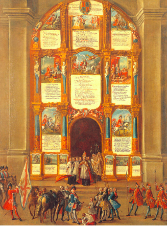 Datos para la investigación de la iconografía del arco para la entrada del virrey de las Amarillas en Puebla (1755)