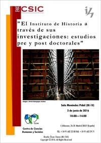 Jornada "El Instituto de Historia a través de sus investigaciones: estudios pre y post doctorales"