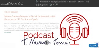 Blog Bibliopods. Podcast de la biblioteca Tomás Navarro Tomás