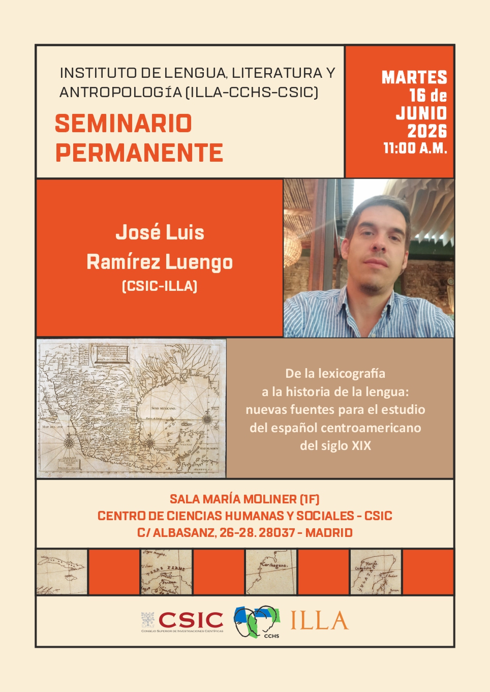 Seminario permanente del ILLA: "De la Lexicografía  a la Historia de la Lengua: Nuevas Fuentes para el Estudio del Español Centroamericano del Siglo XIX"