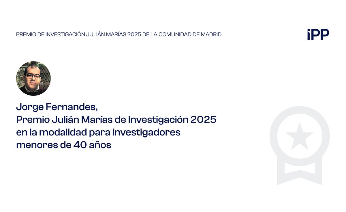 Jorge Fernandes, Premio Julián Marías de Investigación 2025