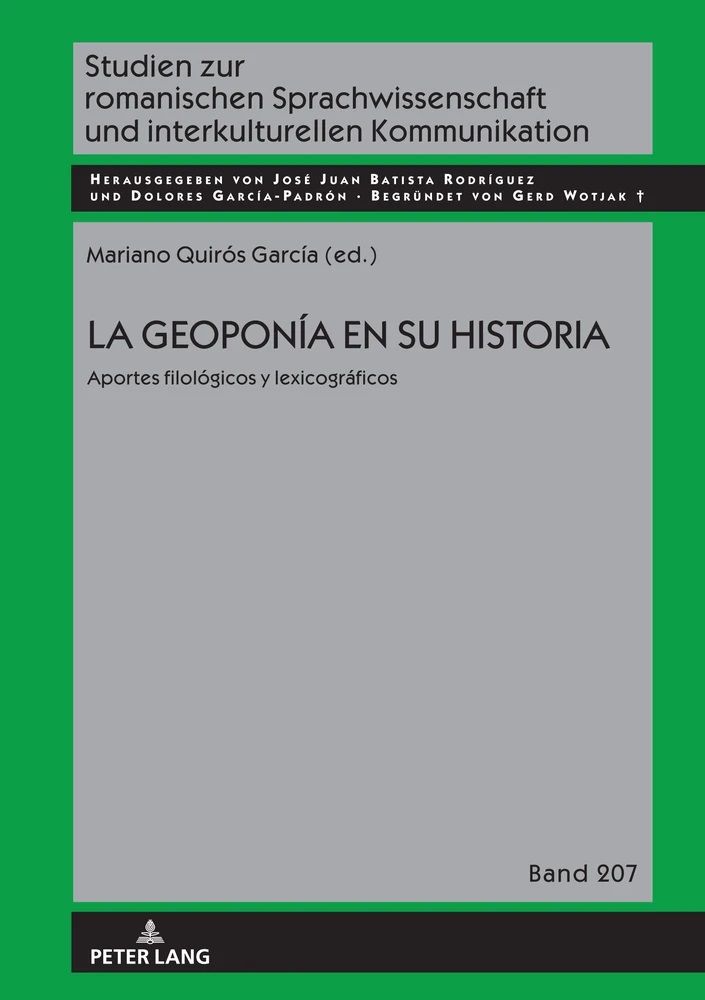 Mariano Quirós García (ILLA), editor y coautor del libro "La geoponía en su historia. Aportes filológicos y lexicográficos"