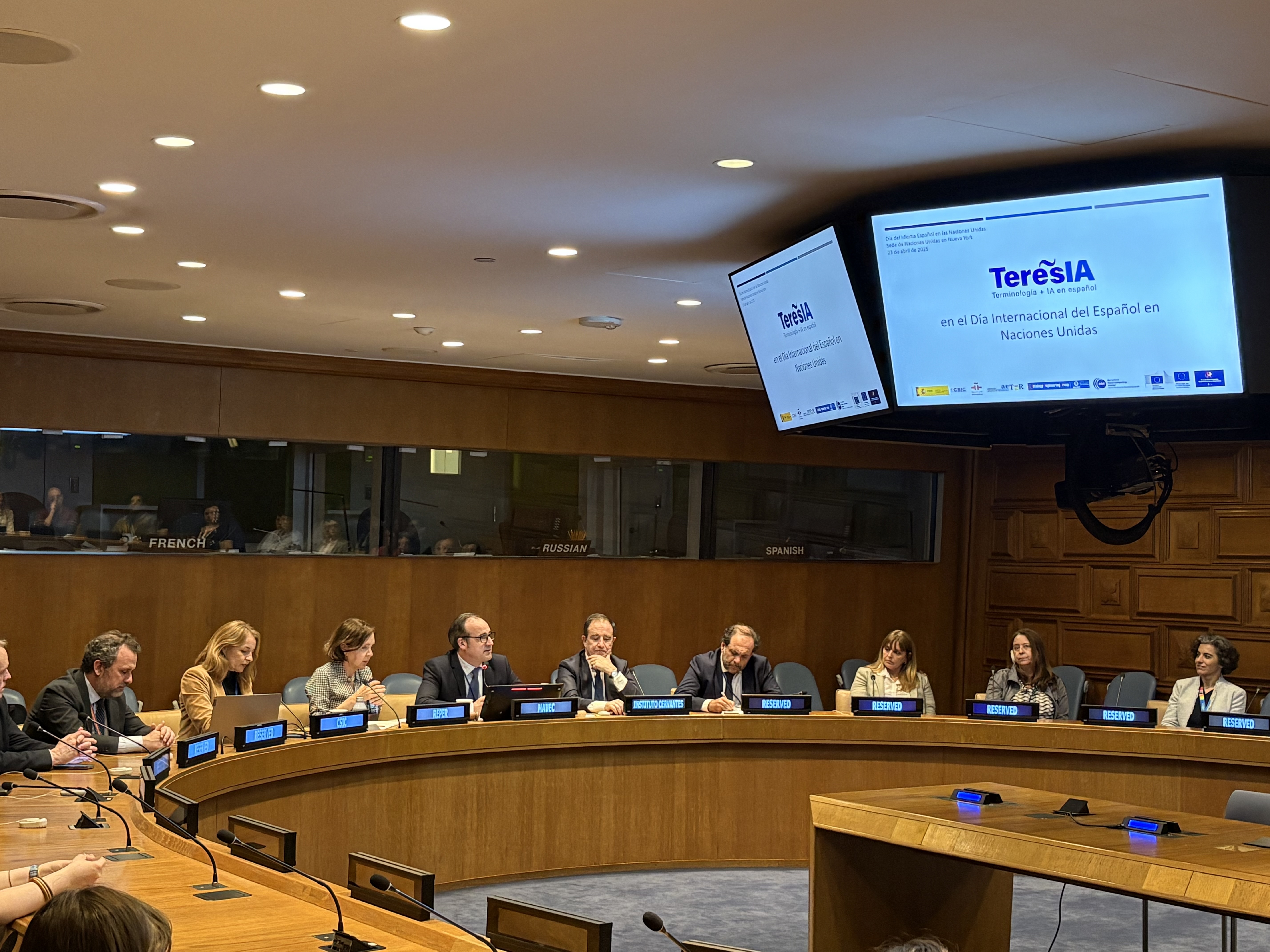El proyecto TeresIA se presenta en Naciones Unidas con motivo del Día Internacional del Idioma Español
