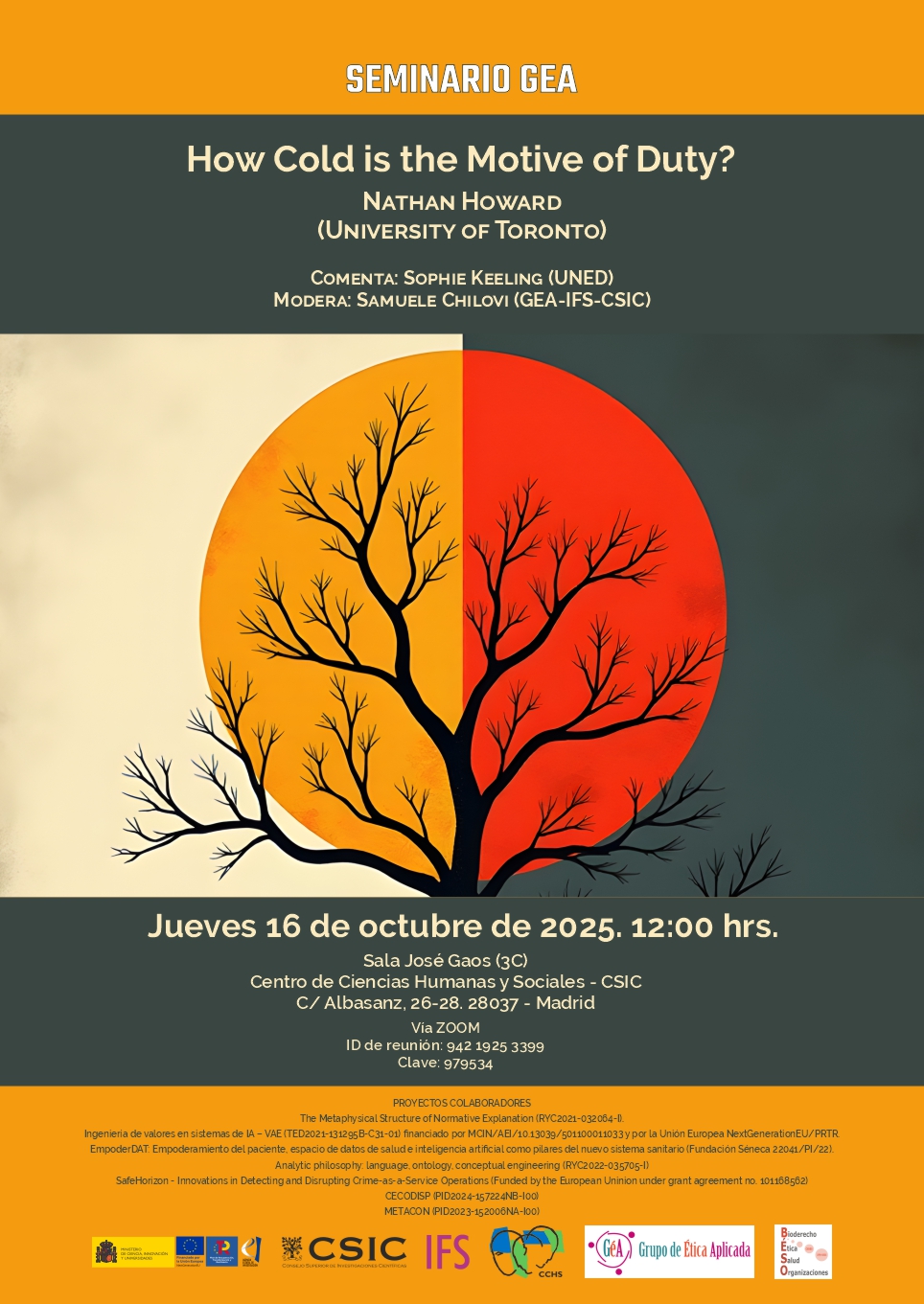 Seminario GEA: "How Cold is the Motive of Duty?"