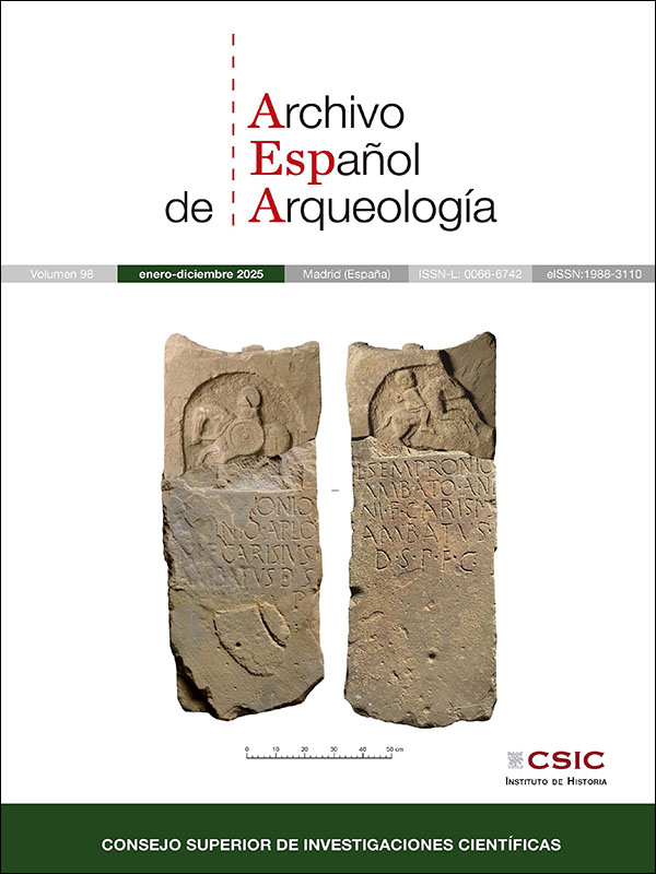 Disponible el Vol 98 (2025) de la revista "Archivo Español de Arqueología"