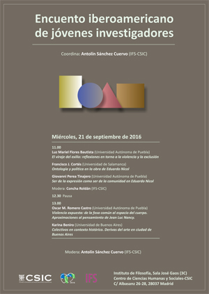 Seminario Investigación: "Encuentro iberoamericano de jóvenes investigadores"