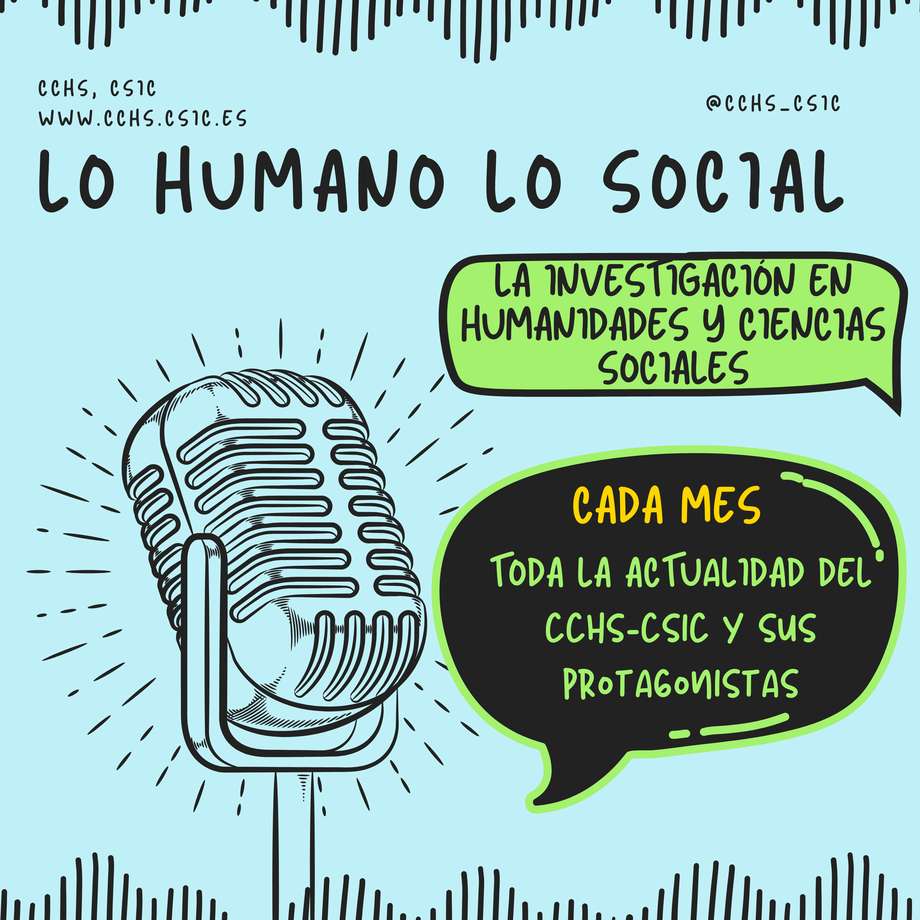 Nace "Lo humano, lo social": el nuevo podcast del CCHS para descubrir qué se investiga en humanidades y ciencias sociales