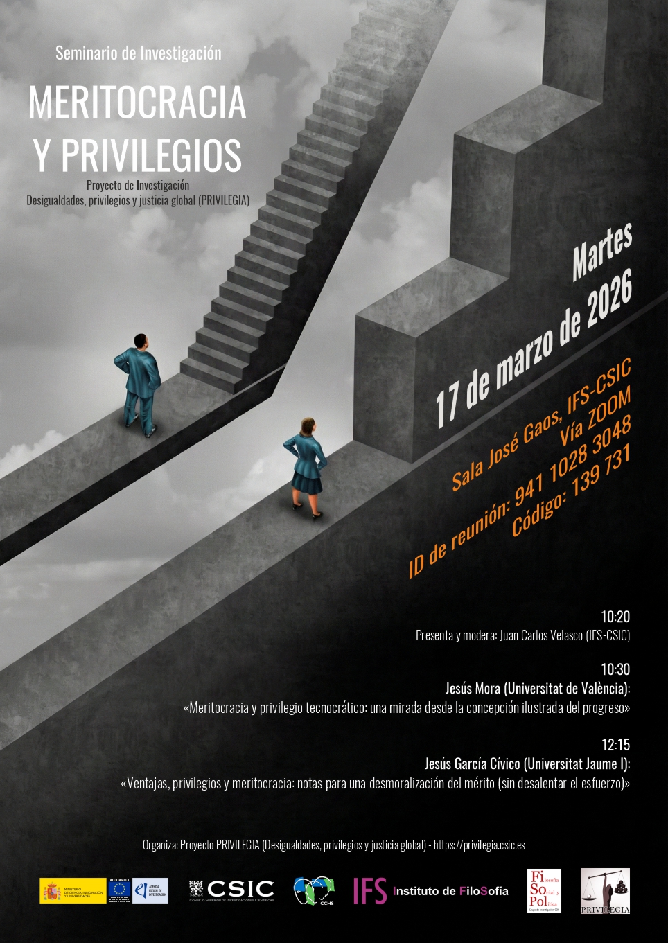 Seminario PRIVILEGIA: "Meritocracia y privilegios"