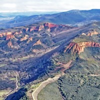 Panorámica general de Las Médulas previa a los incendios. / IH-CSIC