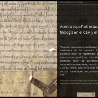 Nuevo espacio web en la BTNT 'Acento español: estudios de filología en el CEH y el CSIC'