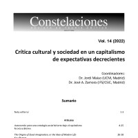 "Constelaciones. Revista de Teoría Crítica" publica el Vol. 14 de 2022 dedicado a las relaciones entre crítica de la cultura y crítica de sociedad en el presente