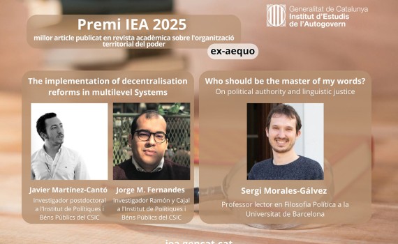 Javier Martínez-Cantó y Jorge Fernandes reciben el Premio IEA 2025 al mejor artículo académico