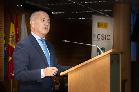 Ricardo Mairal Usón, rector de la UNED en el XIV Congreso Iberoamericano de Ciencia Tecnología y Género. 13 de septiembre de 2023 / Lorenzo Plana Torres / CSIC