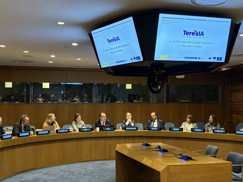 El proyecto TeresIA se presenta en Naciones Unidas con motivo del Día Internacional del Idioma Español