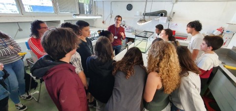 Alumnos durante sus prácticas