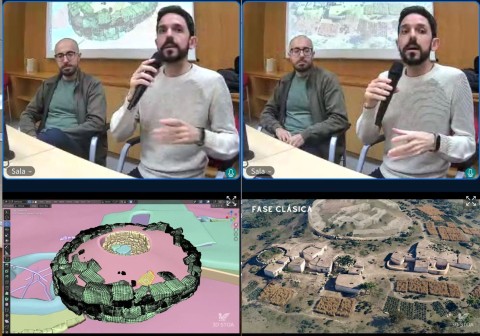 En primer término Pablo Aparicio, a su izquierda Néstor F. Marqués