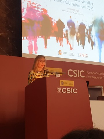 Pura Fernández, durante la presentación de conclusiones