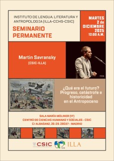 Seminario permanente del ILLA: "¿Qué era el futuro? Progreso, catástrofe e historicidad en el Antropoceno"