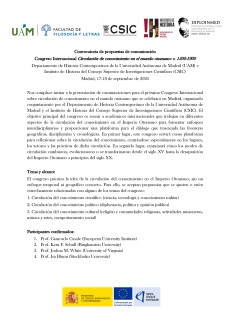 Congreso Internacional "Circulación de conocimiento en el mundo otomano: c. 1500-1900"