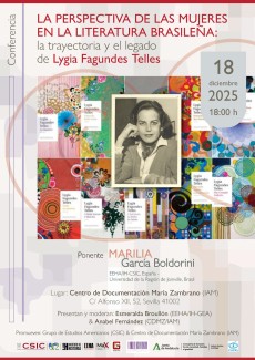 Conferencia "La perspectiva de las mujeres en la literatura brasileña: la trayectoria y el legado de Lygia Fagundes Telles"