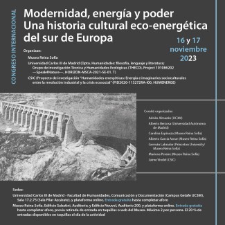 Congreso internacional "Modernidad, energía y poder. Una historia cultural eco-energética del sur de Europa"