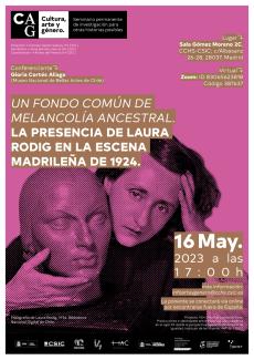Seminario permanente «Cultura, Arte y Género»: "Un fondo común de la melancolía ancestral. La presencia de Laura Rodig en la escena madrileña de 1924"