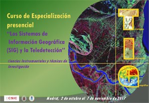 Curso de especialización: "Los Sistemas de Información Geográfica (SIG) y la Teledetección. Ciencias Instrumentales y técnicas de Investigación" (4ª edición)