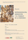 Seminario Memoria Cultural e Identidades Fronterizas. Entre la construcción narrativa y el giro icónico: "Simposio Representación, Narración y el Trabajo de la Memoria"