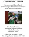 Conferencia/debate "La nueva ruralidad en Suecia. Sistemas Agroalimentarios locales en un 'desierto alimentario'"