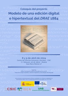 Coloquio del proyecto «Modelo de una edición digital e hipertextual del DRAE 1884»