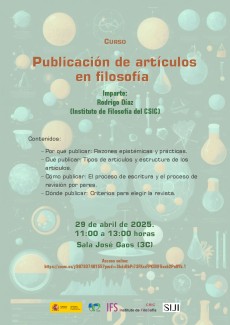 Curso: "Publicación de artículos en filosofía"
