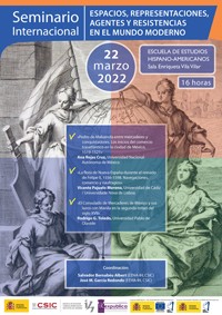Seminario "Espacios, representaciones, agentes y resistencias en el mundo moderno"