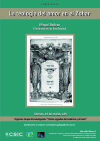 Conferencia: "La teología del amor en el Zohar"